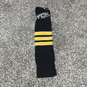 TCK Performance Yellow, Black and White Knee-High Striped XL NWT